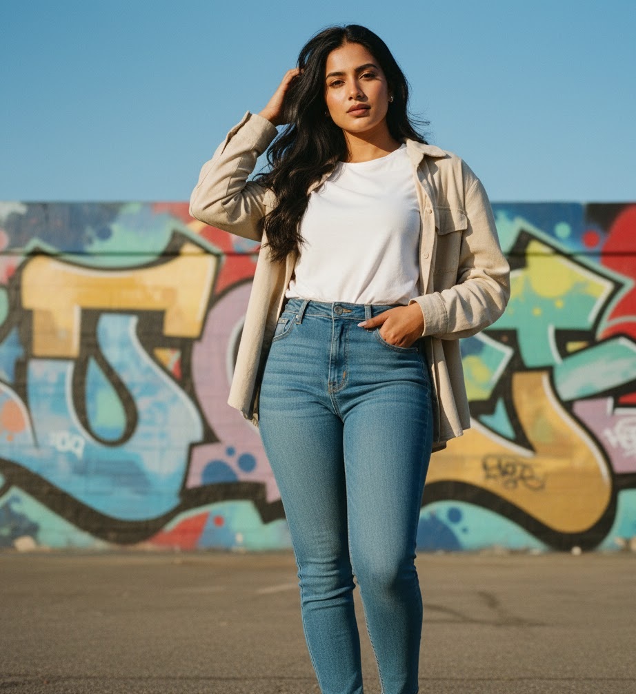 The High-Waisted Jeans