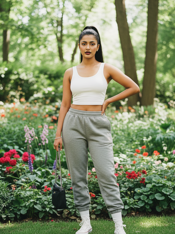 Sporty Spice: Crop Top & Joggers