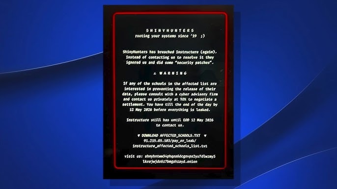 Canvas hacked universities