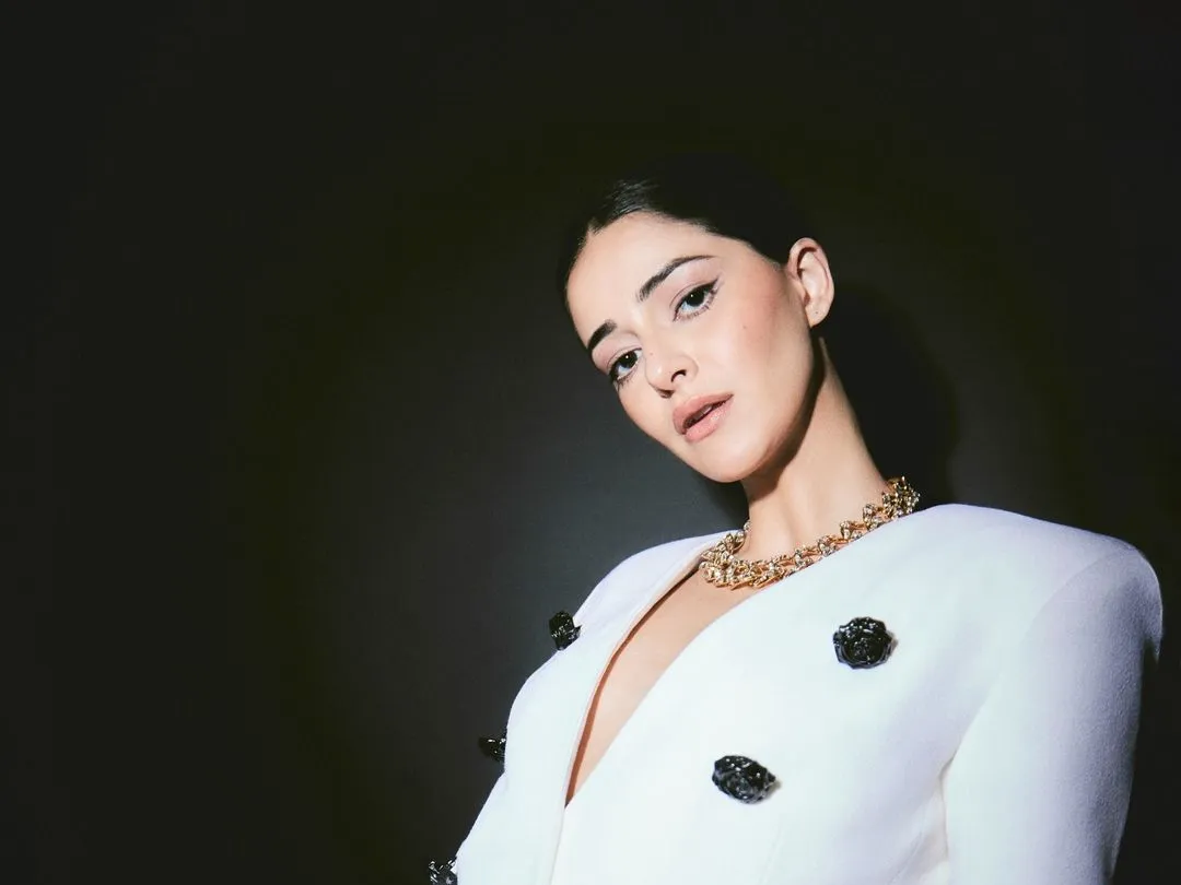 Ananya Panday Oversized White Blazer Look